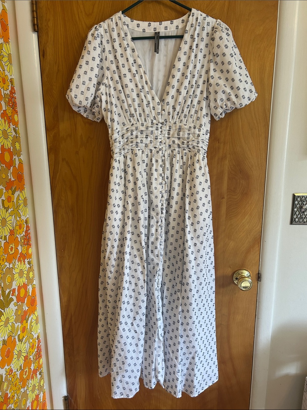 Anthropologie Katerina Button Front Dress